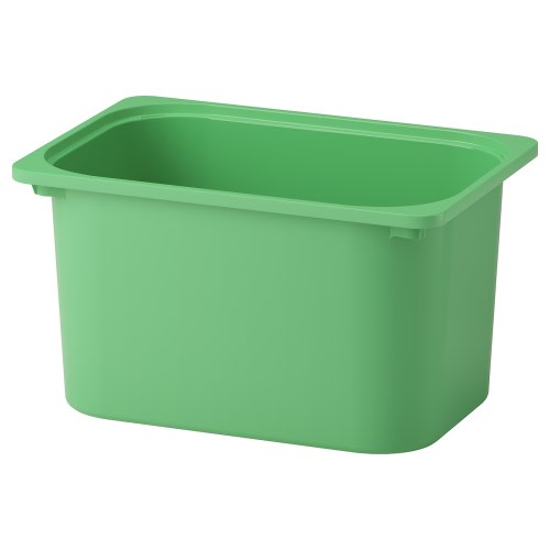 TROFAST Storage box - bright green 16 ½x11 ¾x9 "