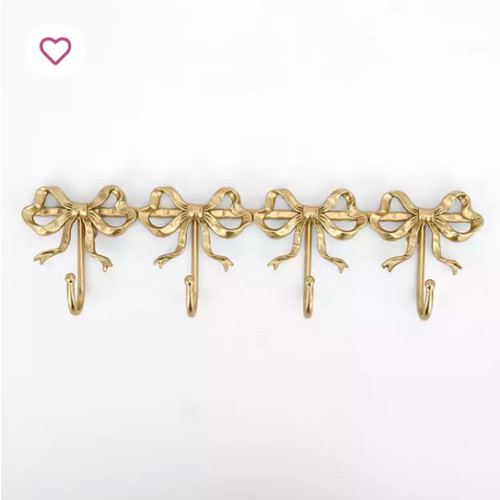 Gold Bows Wall Hooks | Kirklands Home