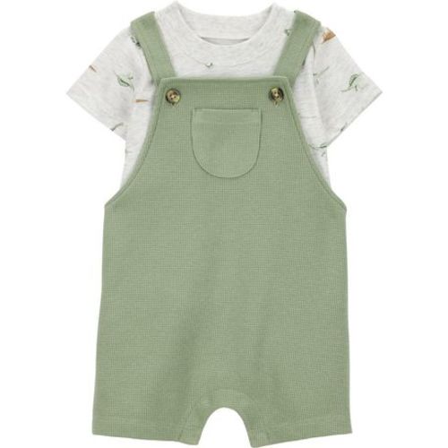 Carter's Child of Mine Baby Boys' Olive Dino Shortall Set