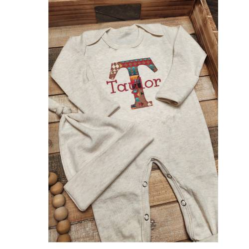 Personalized baby girl romper, infant coming home outfit,baby shower gift, Baby Gown with Name, Infant, Bodysuit,Custom Baby,Grandmillennial