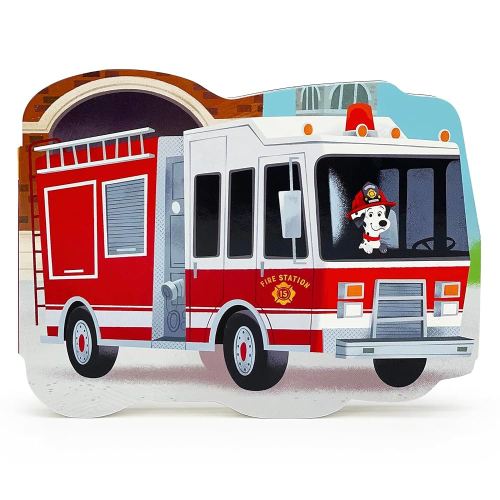 How Fire Trucks Work - Children's Shaped Board Book for Little Red Firetruck Engine Lovers
