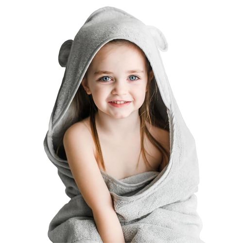 Natemia Premium Hooded Baby Bath Towels - 100% Turkish Organic Cotton, Award Winning Baby Towels with Hood, Soft on Sensitive Skin, Toddler Towel for Boys and Girls, Registry Search