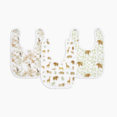 Aden + Anais Essentials Cotton Muslin Snap Bib (3 Pack) - Tanzania