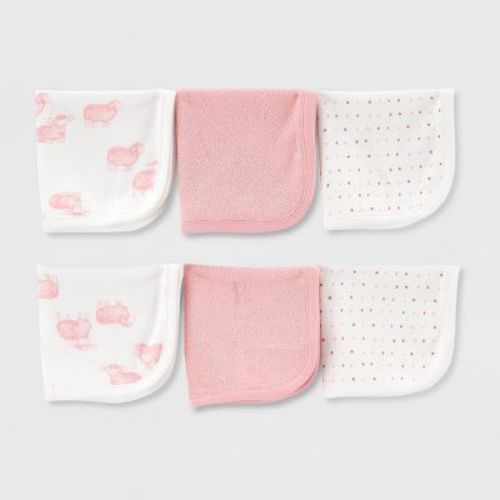 Carter's Just One You® Baby Girls' Sheep Bath Towel - Pink