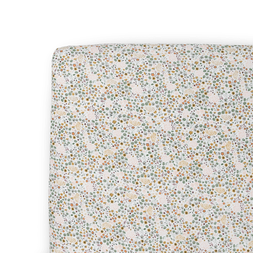 Stretch Knit Crib Sheet - Pressed Petals