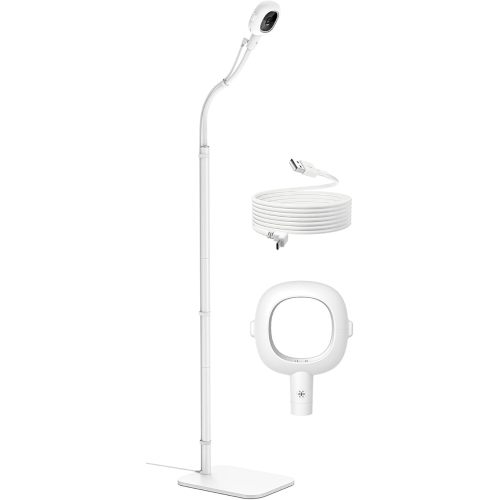 Floor Stand for Nanit Baby Monitor, Baby Camera Stand for Nanit Pro/Plus with Anti-fall Design & Heavy-Duty Base, 37-69" Adjustable Height Flexible Nanit Camera Mount for Crib, No Tools or Wall Damage
