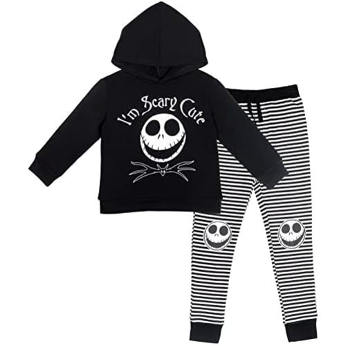 Disney Nightmare Before Christmas Jack Skellington Hoodie and Pants Outfit Set Infant to Big Kid