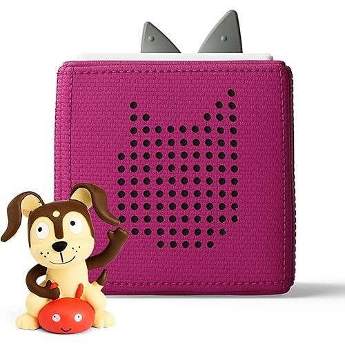 Toniebox Audio Player Starter Set with Playtime Puppy - Listen, Learn, and Play with One Huggable Little Box - Purple