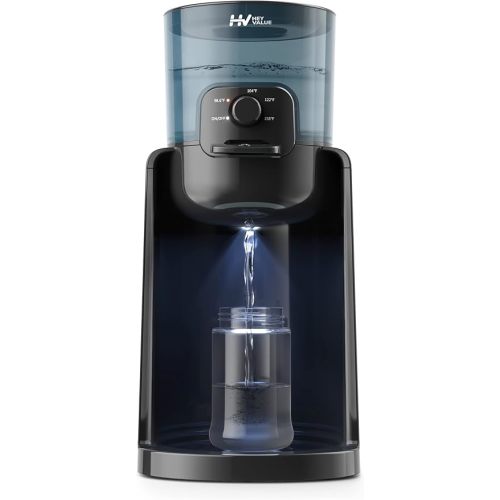 Water Warmer, HEYVALUE Baby Bottle Warmer, Formula Maker with Night Light, 4 Temperature Control & 72H Keep Warm, Detachable Tank, Instantly Dispenses Warm Water, Feed Baby More Easier and Healthier