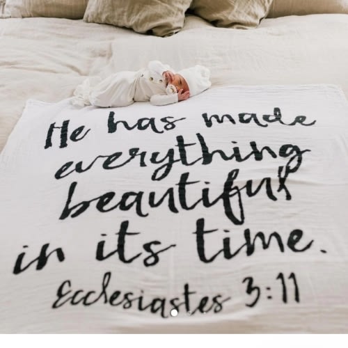 Organic Swaddle - Ecclesiastes 3:11
