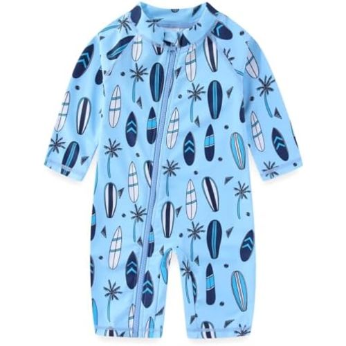 Baby Boy Swimsuit Rash Guard Toddler One Piece Bathing Suit Infant Swimwear UPF 50+