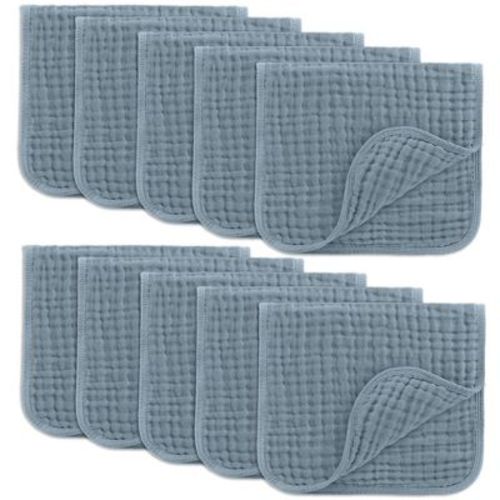 Muslin Burp Cloths Large 100% Cotton By Comfy Cubs (sand, Pack Of 6)