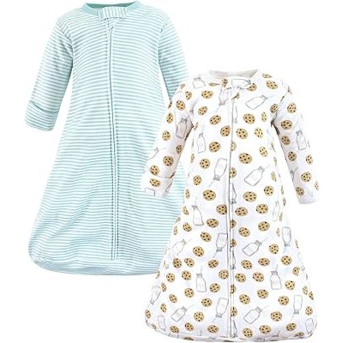 Hudson Baby BabyCotton Long-Sleeve Wearable Sleeping Bag, Sack, Blanket