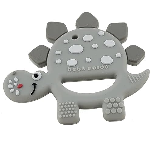Dinosaur Toys Baby Teething Toys Teether for Infant Baby Newborn 0-6 Months 6 to 12 18 Months and Up- Dino Teether Toy Freezer Safe & BPA Free