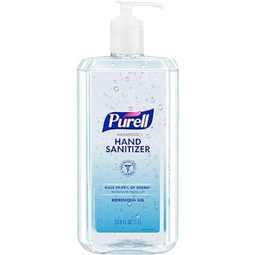 PURELL Advanced Hand Sanitizer Refreshing Gel, Clean Scent, 1 Liter Pump Bottle (Pack of 1) - 9632-04-CMR