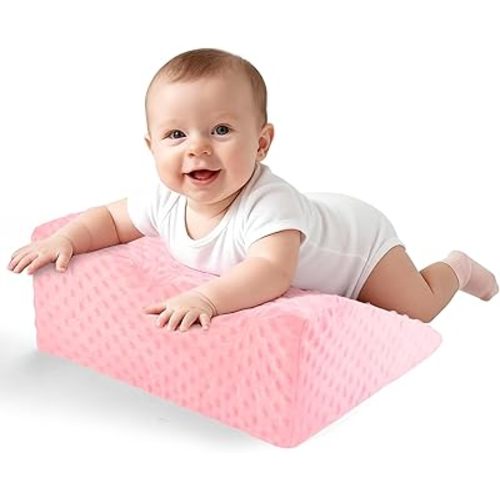 Nursing Reflux Prop for Infant,Baby Colic & Gas Relief,Memory Foam Nursery Support for Newborns Washable Removable Cover,Baby Tummy Time Prop for Neck and Shoulder Strength Growth