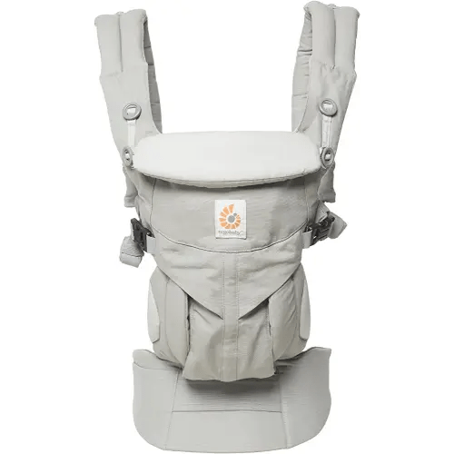 Ergobaby Omni 360 Classic All-Position Baby Carrier for Newborn to Toddler with Lumbar Support (7-45 Pounds), Pearl Grey, One Size (Pack of 1)