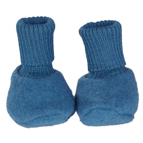 Wool fleece booties