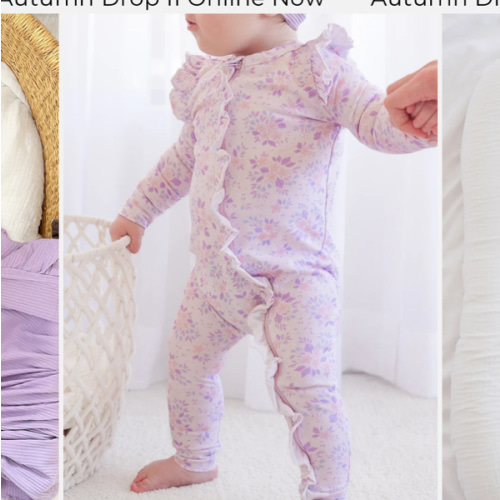 Floral Frill Zip Romper - Leah