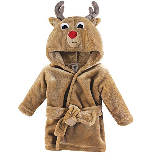 Hudson Baby Unisex Baby Plush Animal Face Bathrobe