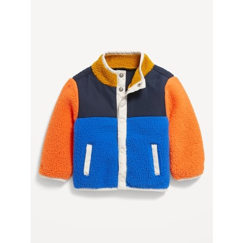 Mock-Neck Sherpa Jacket for Baby