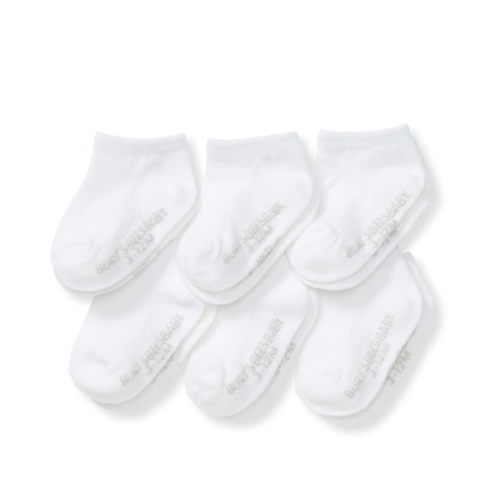 Solid Organic Cotton Baby Ankle Socks 6 Pack – Burt's Bees Baby