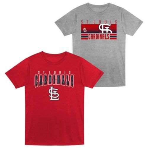 MLB St. Louis Cardinals Toddler Boys' 2pk Gray T-Shirt - 2T