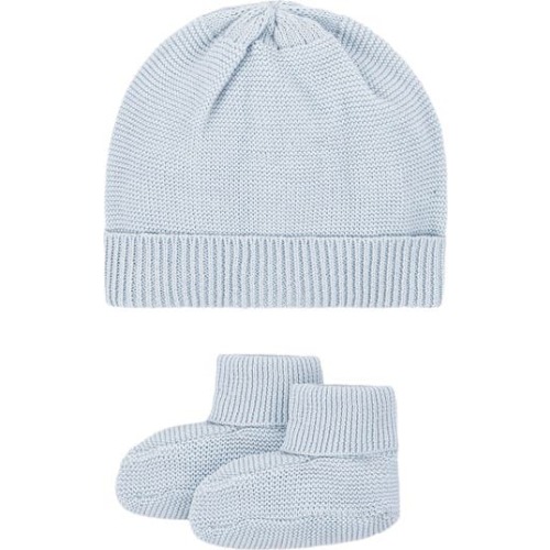 Baby Organic Sweater Beanie and Bootie Set, Infant, 3-6M