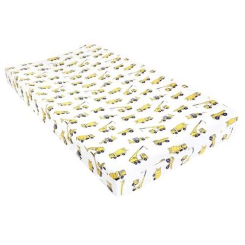 Hudson Baby Infant Boy Changing Pad Cover, Construction, One Size