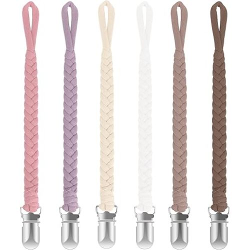 Baby Pacifier Clip, Baby Pacifier Holder for Boys and Girls, Universal Fit for All Pacifiers & Teething Toys - Modern Unisex Baby Gift…
