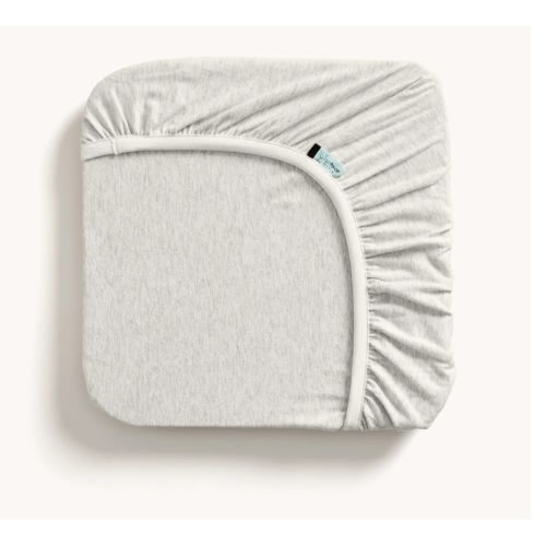Organic Fitted Sheet Grey Marle