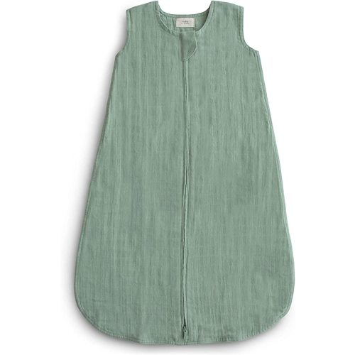 Mushie Baby Wearable Blanket | 100% Organic Cotton Muslin | Sleeping Bag for Infants (Roman Green)