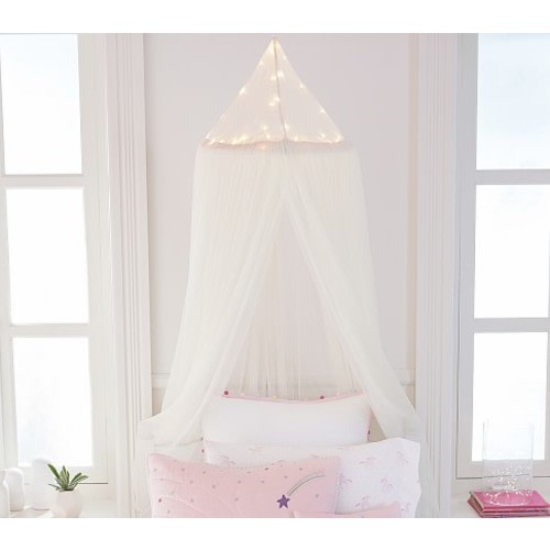 Light-up Glitter Canopy - Ivory