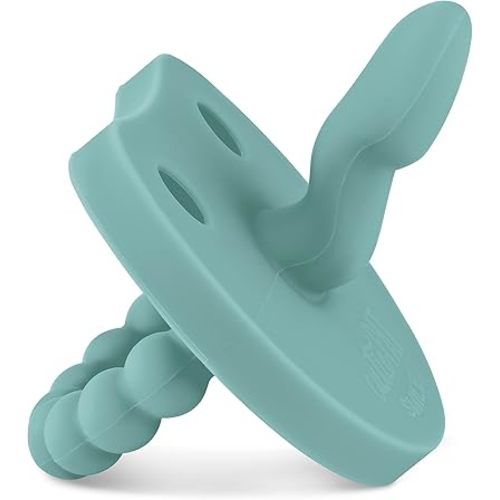 Ryan & Rose Cutie PAT Smile - Orthodontic Pro Pacifier and Teether (Seaglass)