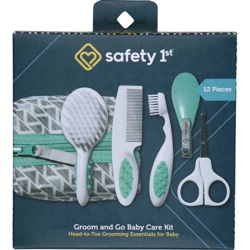 Safety 1st Groom and Go Kit - Neutral: Comb, Nail Clipper, Storage Case, Brush