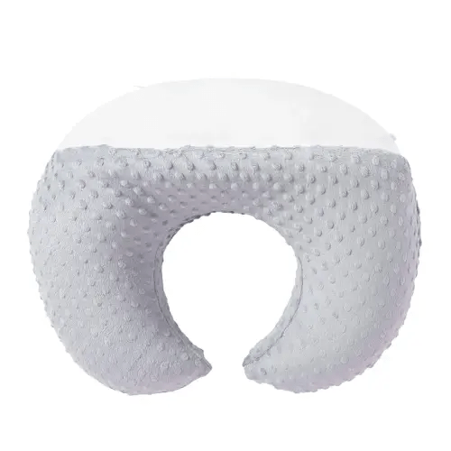 Nursing Pillow and Positioner for Breastfeeding, Ultra Soft Baby Breastfeeding Pillows for More Support for Mom and Baby, with Premium Removable Cover (Glacier Gray)