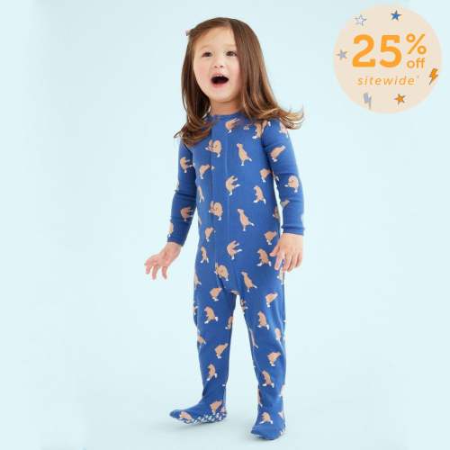 gliding through life organic cotton magnetic parent favorite footie – Magnetic Me
