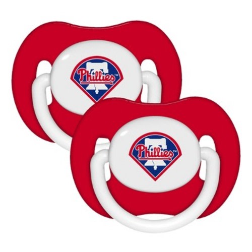 BabyFanatic Official Sport Pacifier 2-Pack - MLB Philadelphia Phillies.