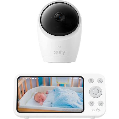 eufy - E21 Baby Monitor with 4K Camera and Charging Base - White
