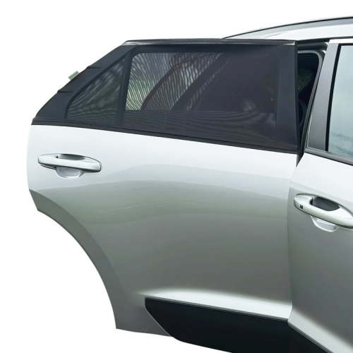Dreambaby Fitover Car Window Sun Shades for Baby Stretchable Window Covers- 2 Pack, Black L1285