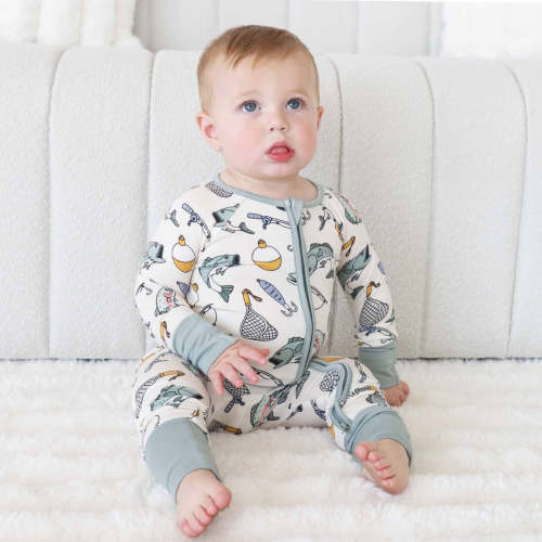Catch of the Day Convertible Zip Romper