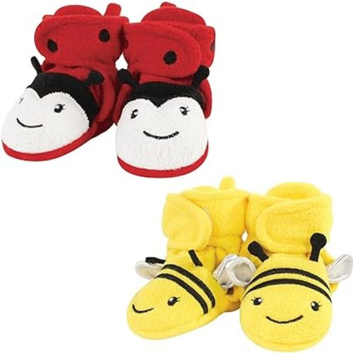 Hudson Baby Unisex-Child Cozy Fleece Booties Slipper Sock