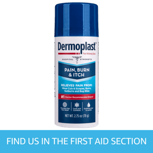 Dermoplast Pain Relief Spray for Minor Cuts, Burns and Bug Bites, 2.75 oz