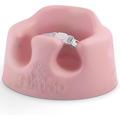 Bumbo Baby Floor Seat, Portable Sit Up Activity and Eating Chair, Cradle Pink