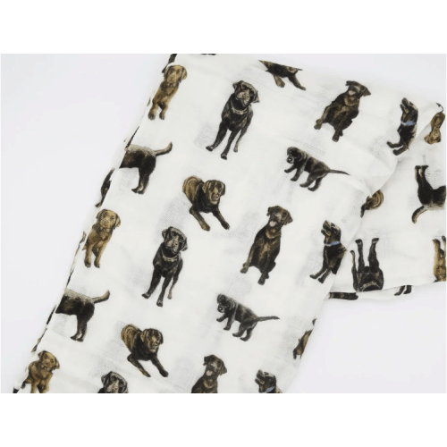 Chocolate Lab Swaddle - Baby Bloomers