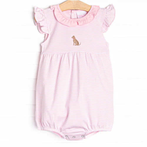 Aurora Angel Sleeve Pima Applique Bubble, Pink – Stitchy Fish