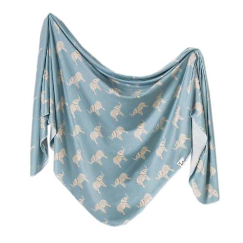 Copper Pearl Knit Swaddle Blanket - Peanut