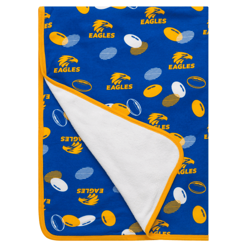 West Coast Eagles Fleece Baby Blanket