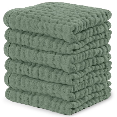 Muslin Washcloths by Comfy Cubs - Fern