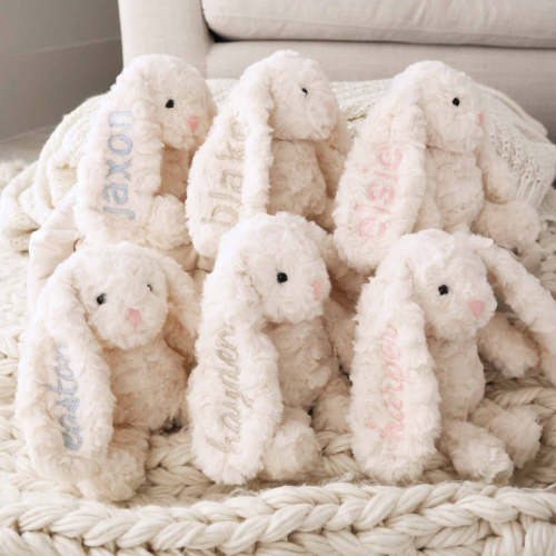 Embroidered Cuddle Plush Friends | Bentley Bunny
